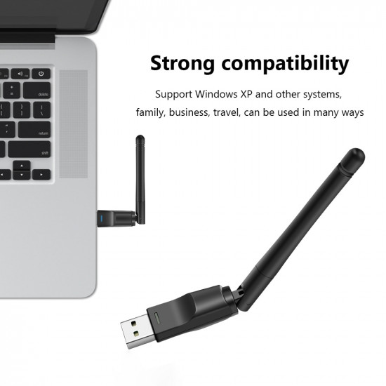 Récepteur avec carte de réseau sans fil pour PC dongle wifi Récepteur avec carte de réseau sans fil pour PC dongle wifi